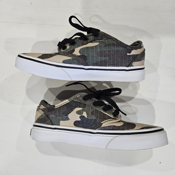 Vans Atwood Canvas Camouflage Sneaker Kids Shoe Size 1 Vans Off the Wall Skater - Picture 3 of 6